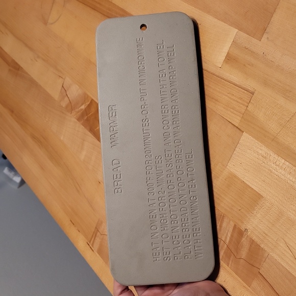 Bread Warmer Stone Microwave Oven Safe - Picture 4 of 7